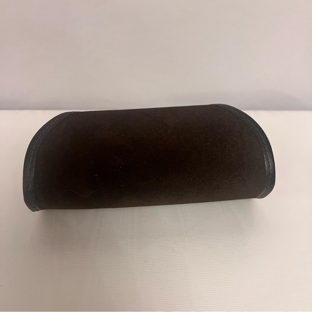 Tom Ford Sunglasses Case Brown Suede Hard Shell Eyeglass Holder Luxury Designer - Picture 2 of 4